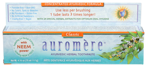 Auromere - Ayurvedic Herbal Toothpaste - Classic, 4.16 Oz