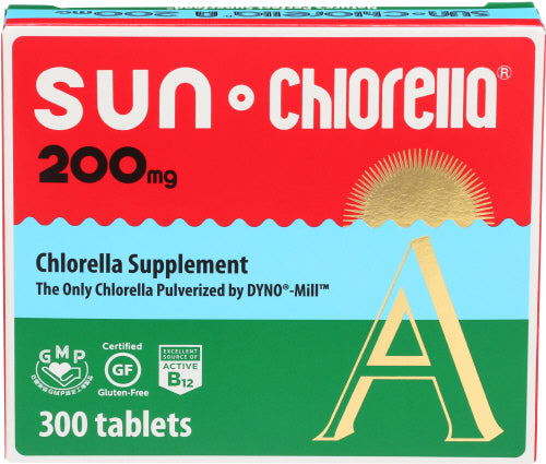 Sun Chlorella - Chlorella Supplement, 200 mg, 300 Tablets