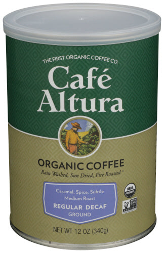 Cafe Altura - Organic Ground Coffee Medium Roast Decaf, 12 Oz