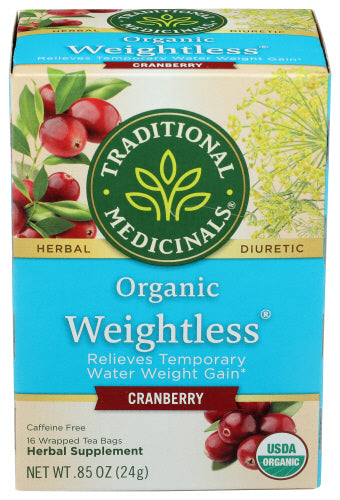 Traditional Medicinals - Weightless Tea Cranberry, 16 Tea Bags