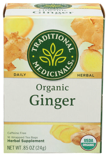 Traditional Medicinals - Organic Ginger Herbal Tea, 16ct | Pack of 6