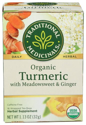 Traditional Medicinals - Turmeric with Meadowsweet & Ginger - 16ct | Pack of 6