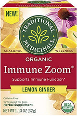 Traditional Medicinals - Tea Immune Zoom Lemon Gin, 16 Bg | Pack of 6