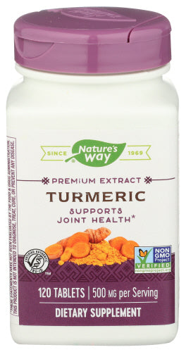 Nature's Way - Turmeric 500 Mg per Serving - 120 Tablets