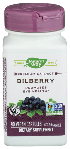 Nature's Way - Bilberry Standardized, 90 Capsules