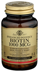 Solgar - Biotin 1000 mcg, 100 Vegetable Capsules