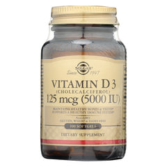 SOLGAR - Vitamin D3 (Cholecalciferol), 125 mcg (5000 IU) Softgels