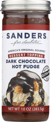 SANDERS - Dark Chocolate Hot Fudge Dessert Topping,10 Oz | Pack of 6