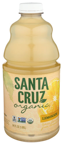 SANTA CRUZ - Original Organic Lemonade, 64 Fl Oz  | Pack of 8