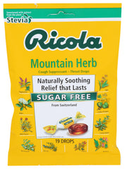 Ricola - Mountain Herb with Stevia Cough Drop, 19OZ  | Pack of 12