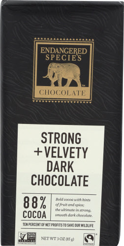 ENDANGERED SPECIES CHOC BAR BLK PANTHER XTRM 3 OZ - Pack of 12