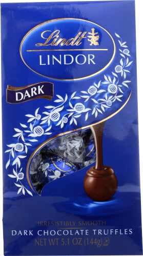 Lindt - Lindor Dark Chocolate Truffles, 5.1  Oz | Pack of 6