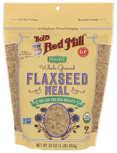 Bob's Red Mill - Organic Flaxseed Meal, 16 Oz | Pack of 4