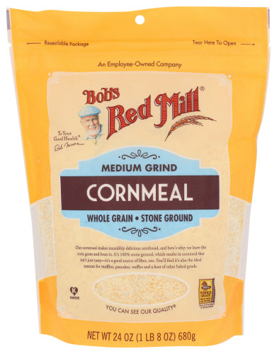 Bobs Red Mill - Medium Cornmeal , 24 Oz | Pack of 4