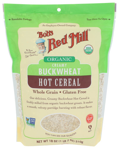 Bob's Red Mill - Organic Creamy Buckwheat Hot Cereal, 18 oz | Pack of 4