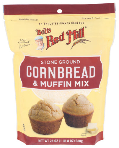 Bob's Red Mill - Stone Ground Cornbread & Muffin Mix, 24 Oz | Pack of 4