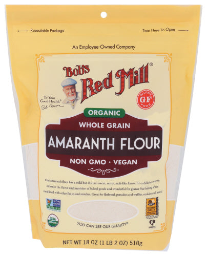 Bobs Red Mill - Organic Amaranth Flour , 18 Oz | Pack of 4