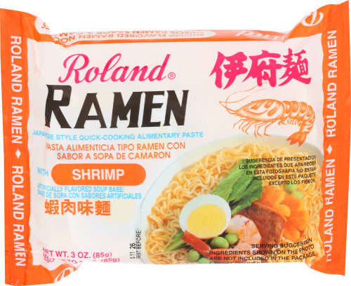 Roland - Ramen Noodles Shrimp, 3.0 OZ | Pack of 30