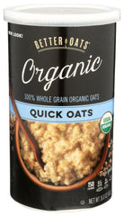 Better Oats - Organic Cereal Quick Oats, 16 Oz - Pack of 12