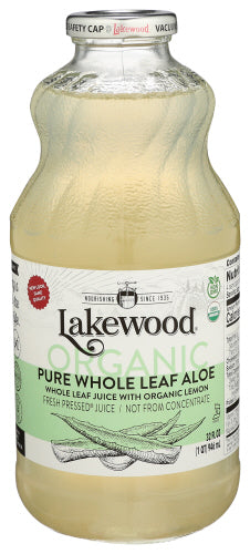 Lakewood - Organic Pure Whole Leaf Aloe, 32 Oz | Pack of 6