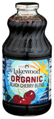 Lakewood - Organic Healthy Smart Black Cherry Juice, 32 Oz | Pack of 6