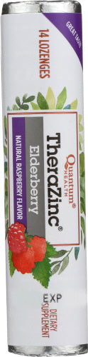 Quantum - TheraZinc Elderberry Lozenges, 14 Pc | Pack of 12