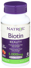 Natrol - Biotin Fast Dissolve Tablets, 5,000 Mcg, 90 Ct