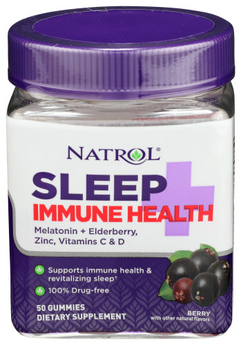 Natrol - Sleep + Immune Health Sleep Aid Gummies - Berry - 50ct