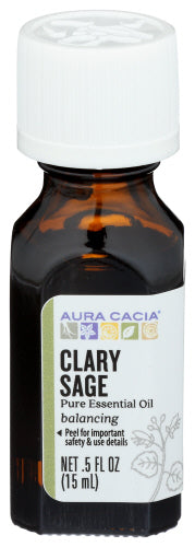 Aura Cacia - Essential Oil Clary Sage, 0.5 Fl Oz