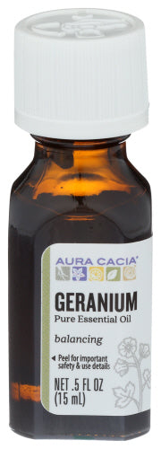 Aura Cacia - Pure Essential Oil Geranium, 0.5 Fl Oz