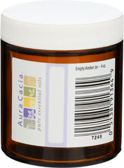 AURA CACIA - JAR AMBER EMPTY WIDE MOUTH, 4 OZ | Pack of 3