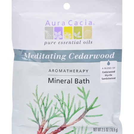Aura Cacia - Aromatherapy Mineral Bath Meditation, 2.5 Oz | Pack of 6