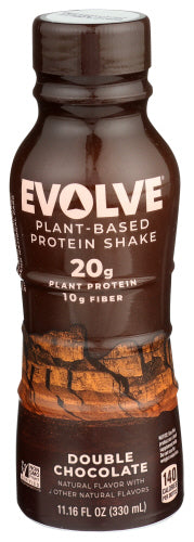 Evolve - Double Chocolate Plant Protein Shake, 11.16 Oz. | Pack of 12