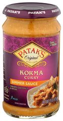 Patak's - Tastes of India Simmer Sauce, Korma Curry, 15 Oz | Pack of 6