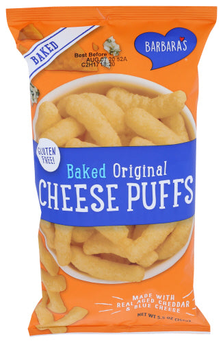 Barbara's - Bakery Cheese Puffs, Baked Original, 5.5  Oz - Pack of 12