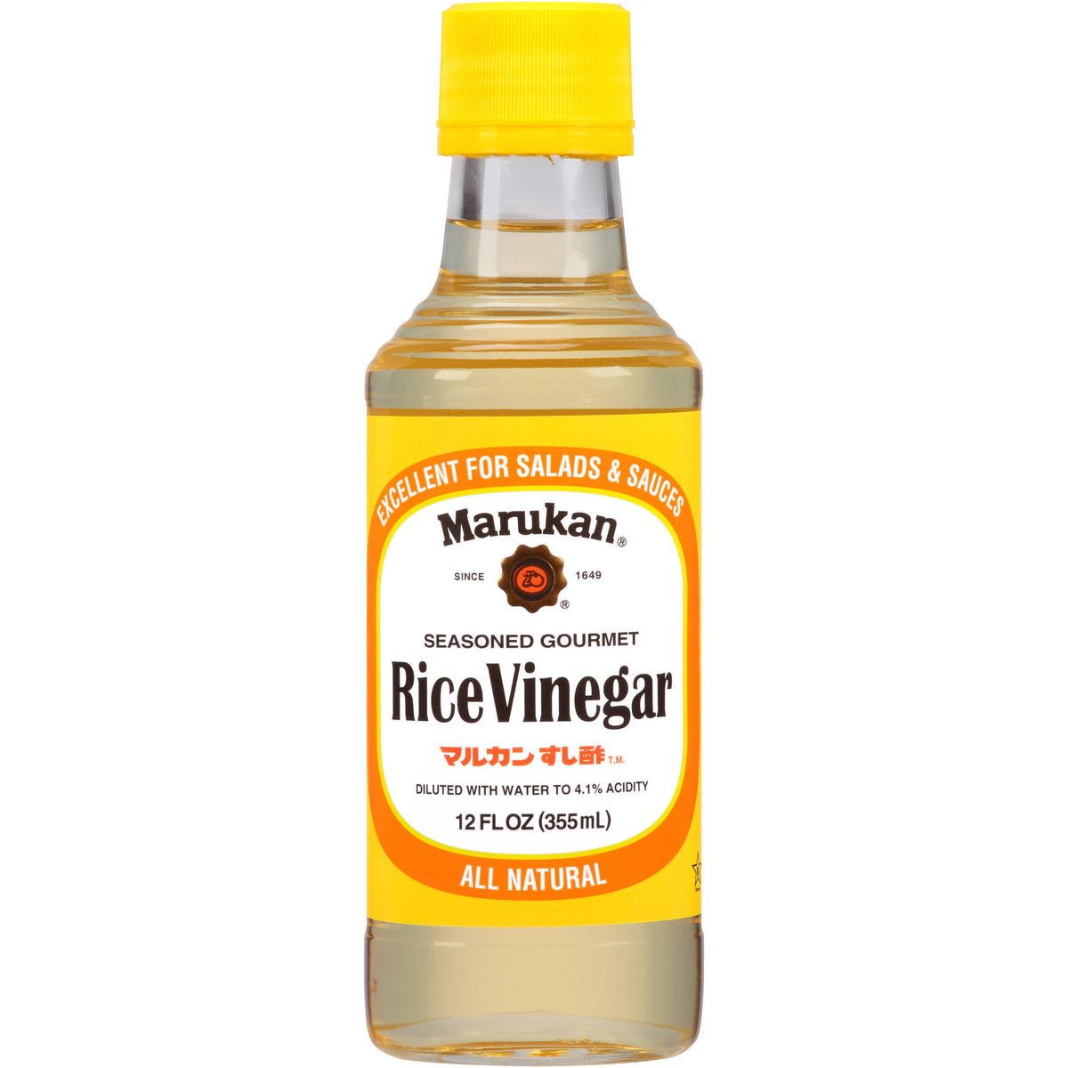 Marukan - Seasoned Rice Vinegar - Premier Gourmet, 12 oz | Pack of 6