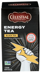 Celestial Seasonings - Energy Black Caffeine Tea, 12 Bag - Pack of 6