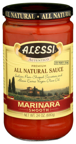 Alessi - Smooth Marinara Pasta Sauce, 24 Ounce | Pack of 6