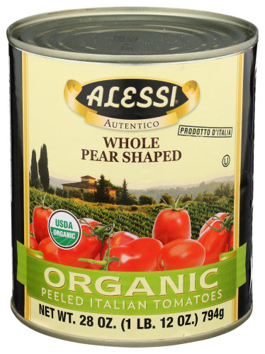 Alessi - Tomato Pelled Organic, 28 Oz | Pack of 12