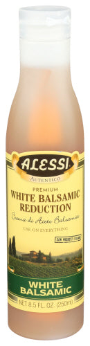 Alessi - Premium White Balsamic Reduction Vinegar, 8.5 Oz | Pack of 6