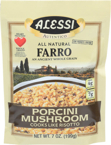 Alessi - Farro Porcini Mushroom, 7 Oz | Pack of 6