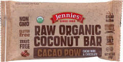 Jennie's - Cacao Pow Raw Coconut Bar, 1.5 oz | Pack of 12