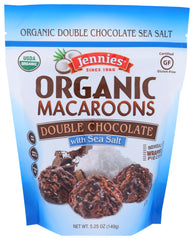 Jennies - Organic Macaroons Double Chocolate with Sea Salt, 5.25 oz. | Pack of 6