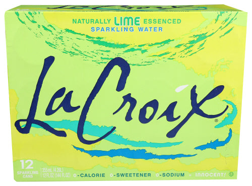 LaCroix - Core Sparkling Water with Natural Lime Flavor, 12  Oz, Case of 12 Cans | Pack of 2