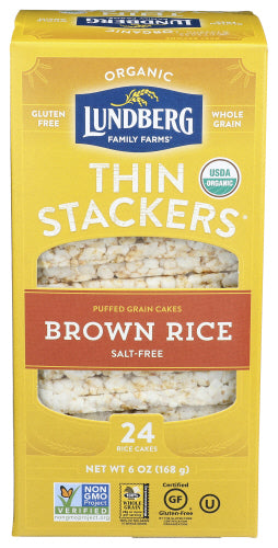 Lundberg - Thin Stacker Brown Rice, 5.9 Oz | Pack of 6