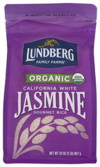 Lundberg - Organic California White Jasmine Rice, 2 Lbs - Pack of 6