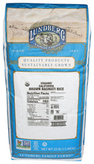 Lundberg - Family Farms Organic Rice - Brown Basmati, 25 LB