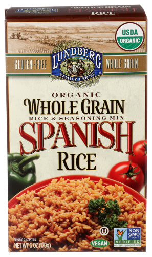 Lundberg - Organic Whole Grain Spanish Rice, 6 Oz | Pack of 6