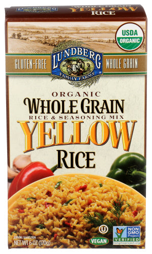 Lundberg - Organic Whole Grain Yellow Rice, 6 Oz | Pack of 6