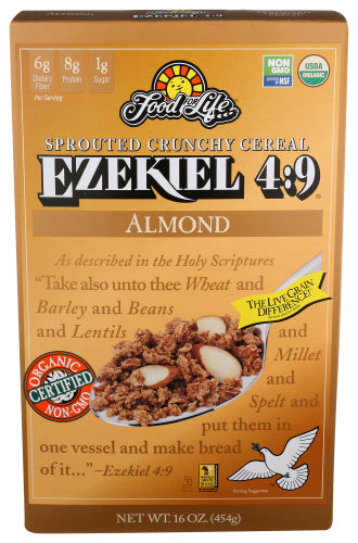 Food for Life - Ezekiel 4:9 Almond Cereal, 16  Oz | Pack of 3